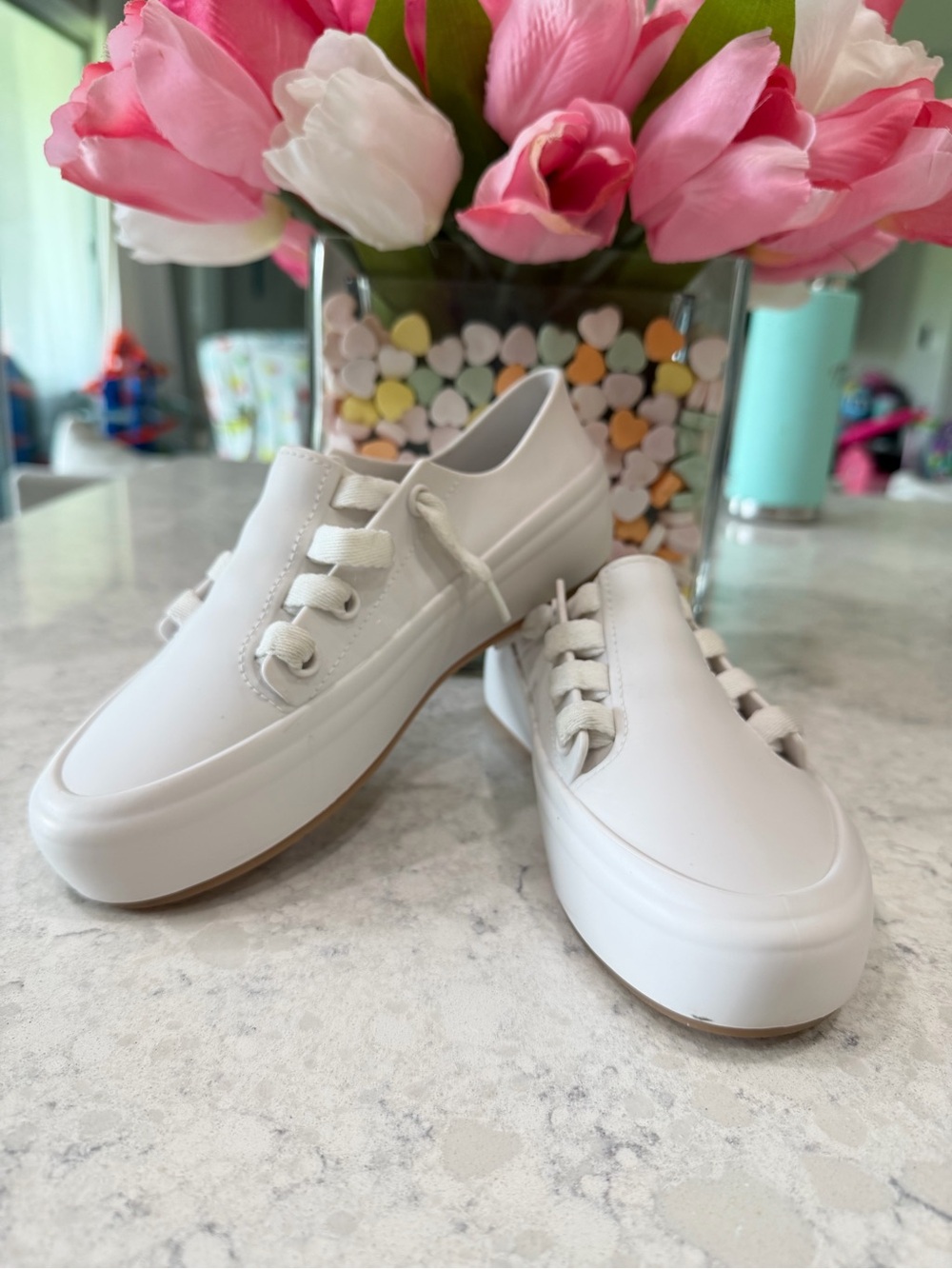 Melissa White Platform Sneakers